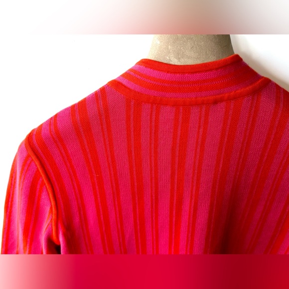 EUC Tory Burch Gina Tunic, Poppy Red Jersey Cotton (Pink and Orange), size S - Picture 8 of 10